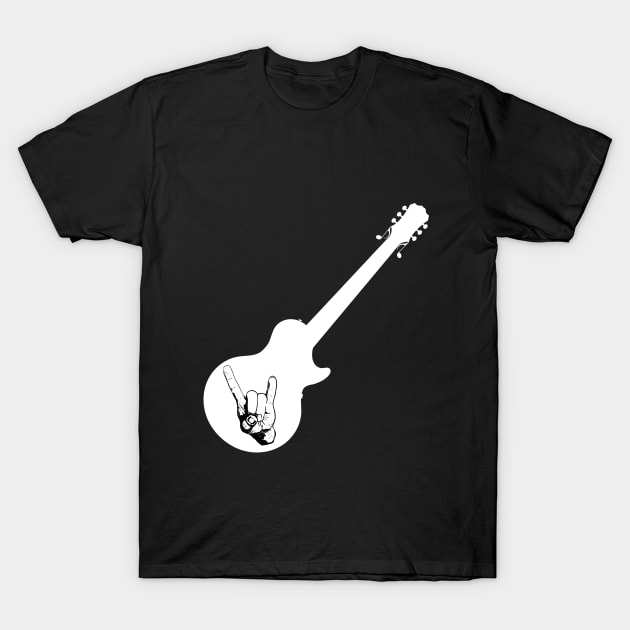 Rock that Music in White T-Shirt by boutiquedhorreur